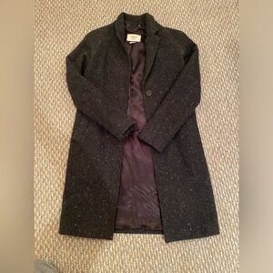 Wilfred Charcoal Wool Coat